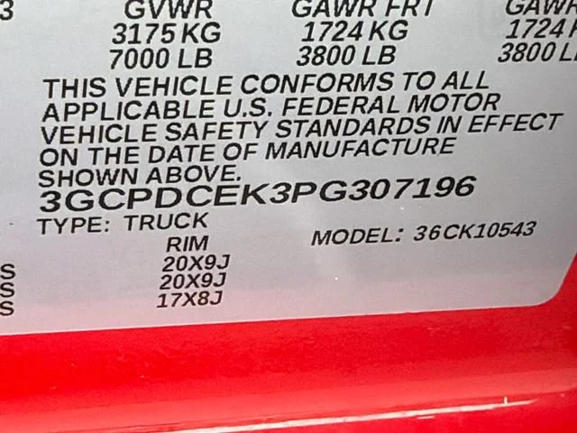 Used 2023 Red Hot Chevrolet Custom Trail Boss image 29