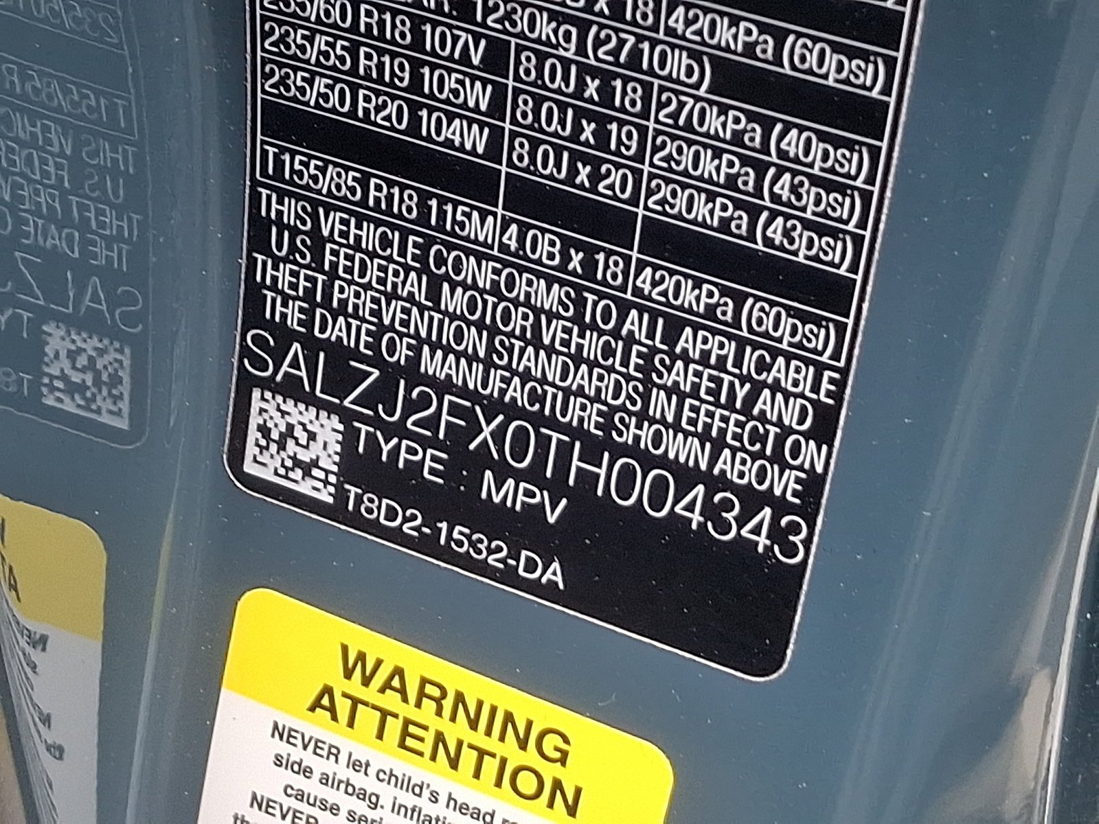 New 2026 Tribeca Blue Land Rover Core S image 19