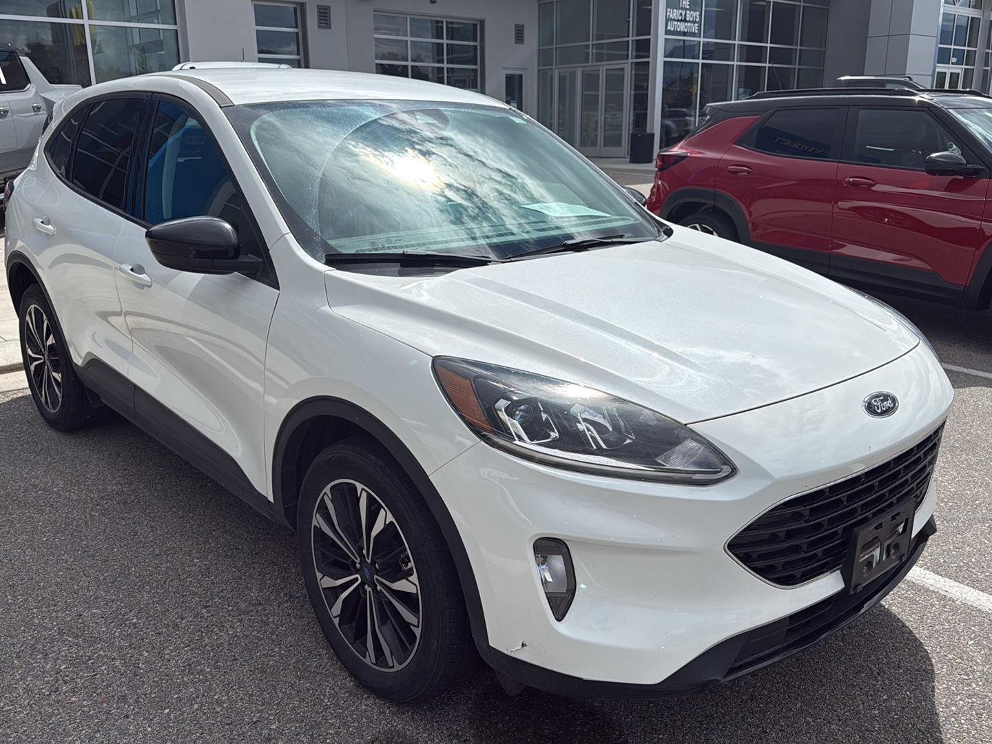 Used 2022 Star White Metallic Tri-Coat Ford SEL image 2