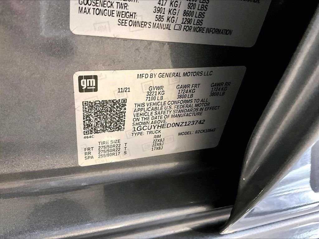 Used 2022 Gray Chevrolet High Country image 37