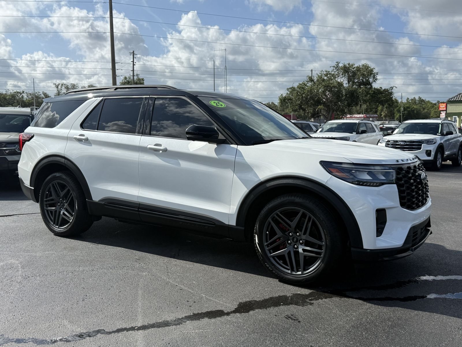 Certified Used 2025 White Metallic Ford ST image 2