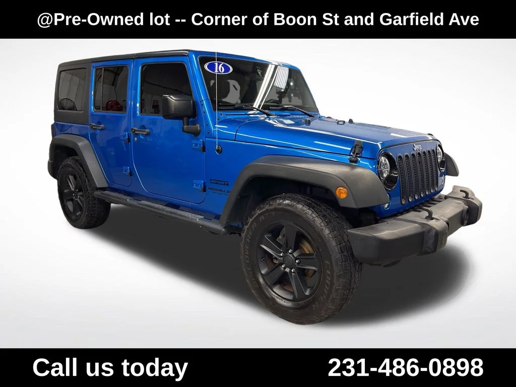 Used 2016 Blue Jeep Unlimited Sport image 12