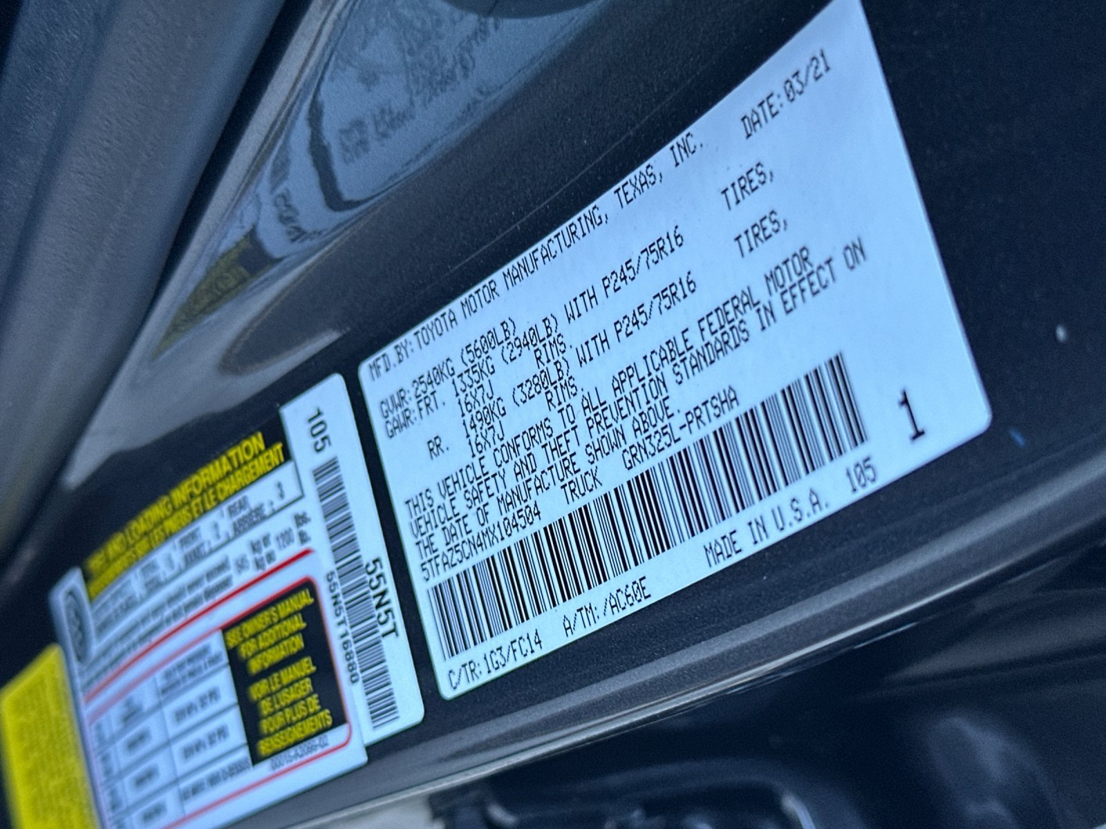 Used 2021 Magnetic Gray Metallic Toyota SR5 image 26