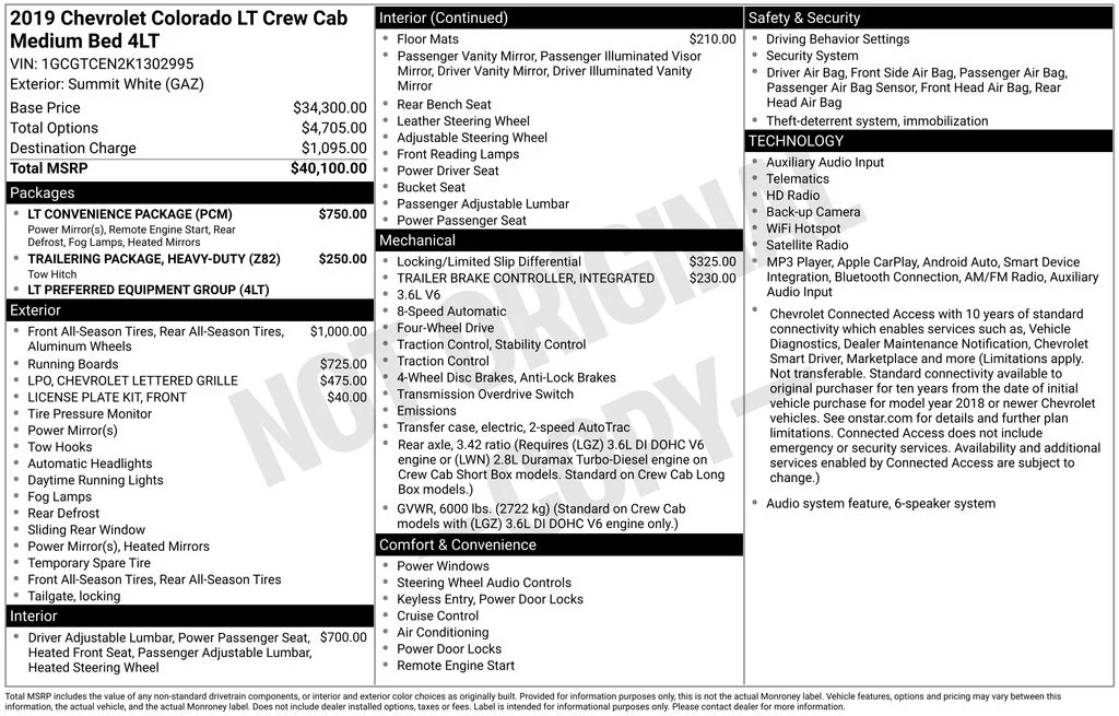 Used 2019 Summit White Chevrolet LT image 21