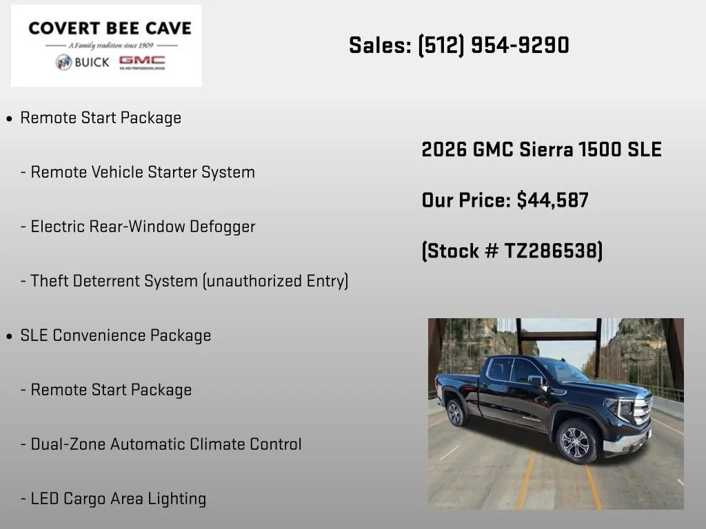 New 2026 Onyx Black GMC SLE image 24