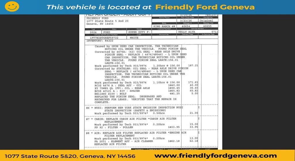 Used 2024 White Ford Lariat image 4