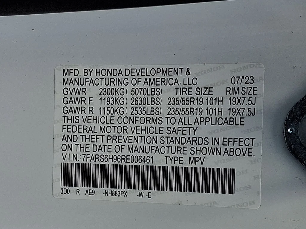 Certified Used 2024 Platinum White Pearl Honda Sport Touring image 30