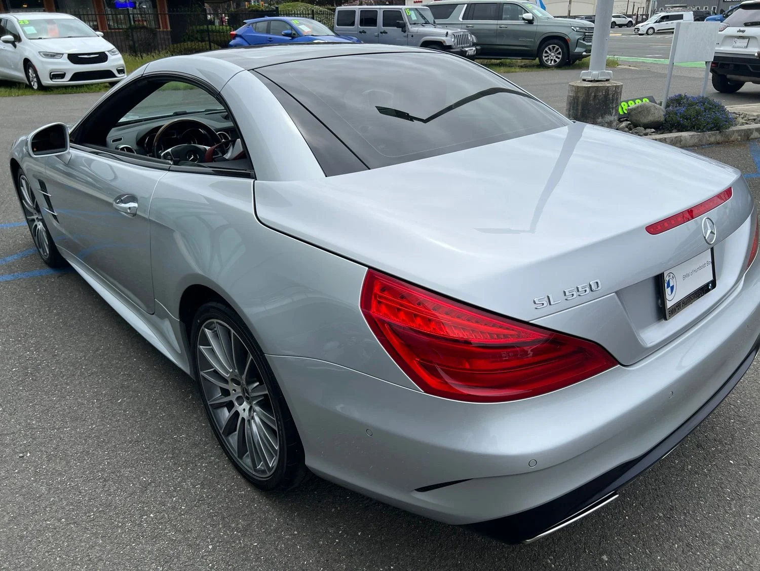 Used 2019 Silver Mercedes-Benz SL 550 image 11