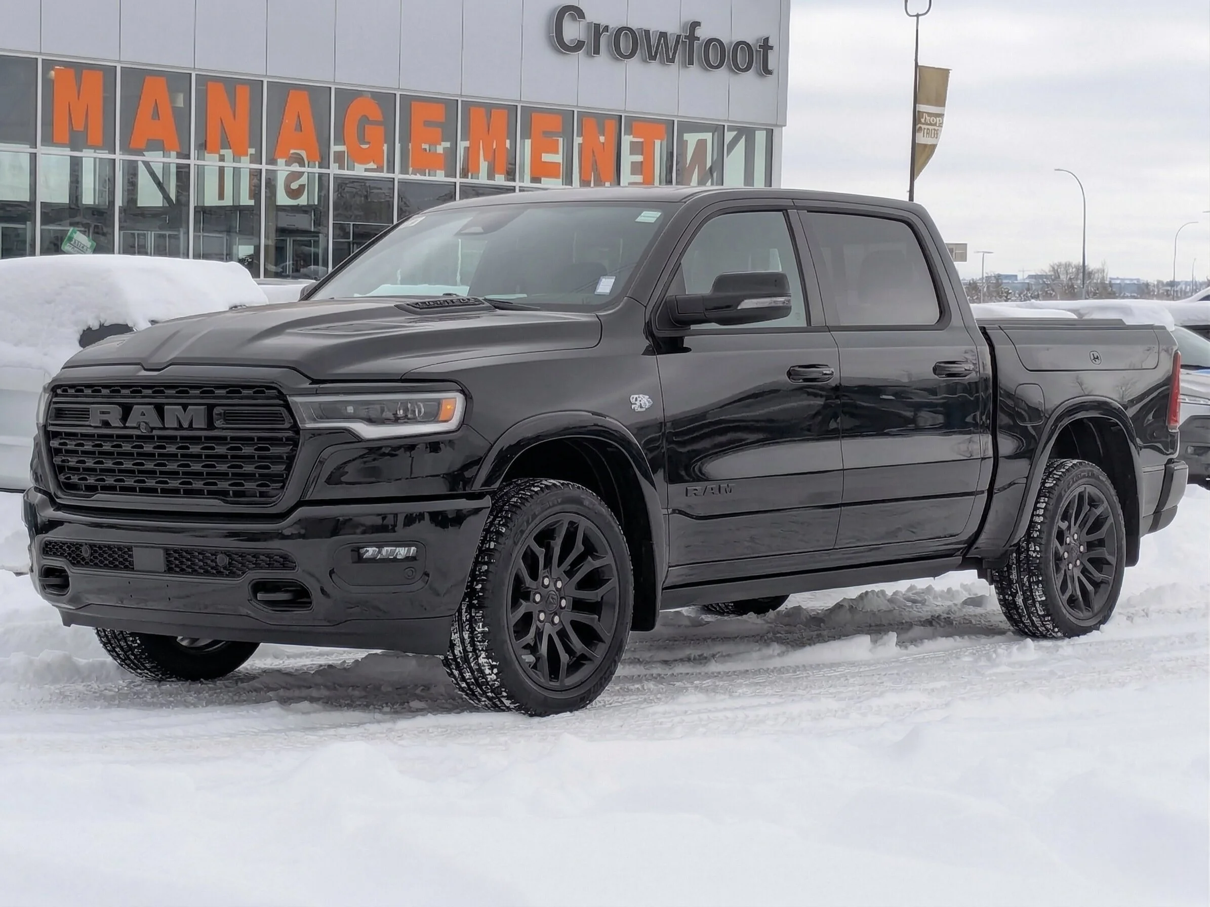 New 2026 Black RAM Limited - 5.7L HEMI V8 LEVEL 1 PKG PANO SUNROOF image 4