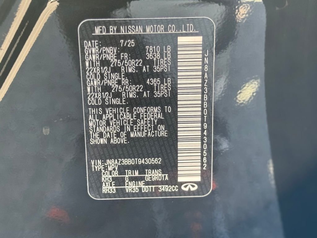 Certified Used 2026 Black Obsidian INFINITI LUXE image 34
