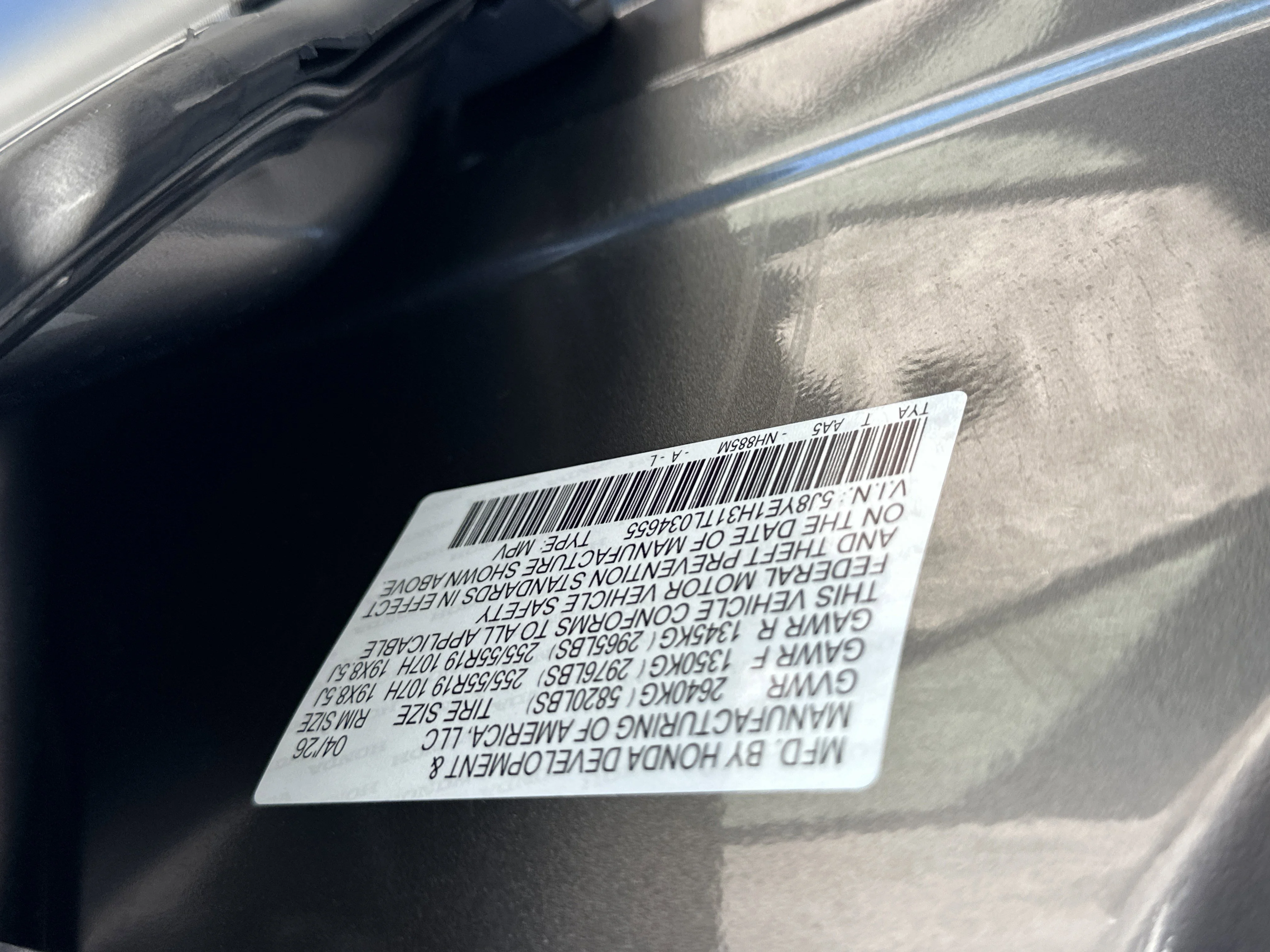 New 2026 Liquid Carbon Metallic Acura  image 28