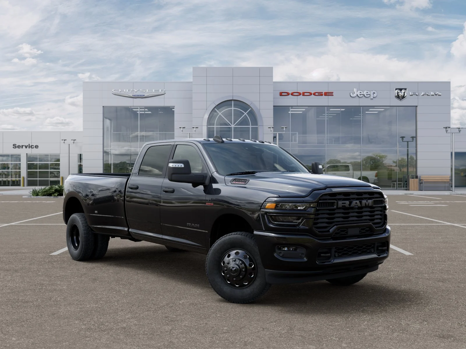New 2026 Diamond Black Crystal Pearl-Coat Exterior Paint RAM Big Horn image 62