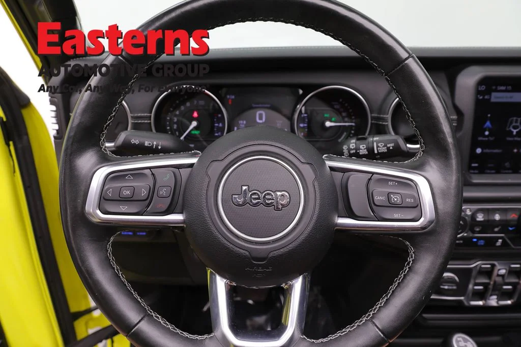 Used 2022 Yellow Jeep Unlimited Sahara 4xe image 10