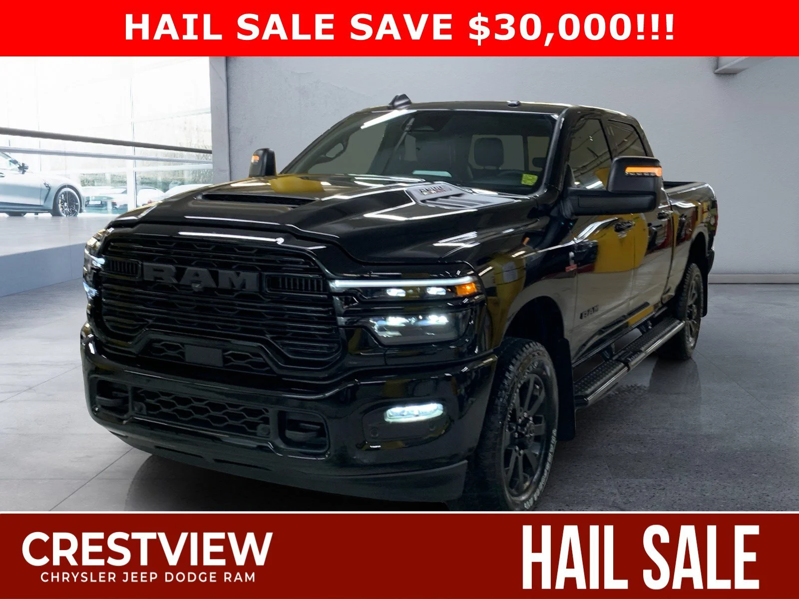 New 2026 Diamond Black Crystal Pearl Ram Laramie image 1