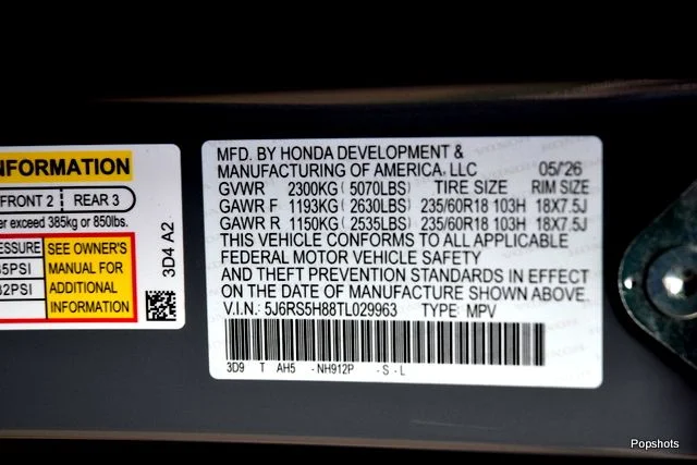 New 2026 Urban Gray Honda 2WD Sport-L Hybrid image 21