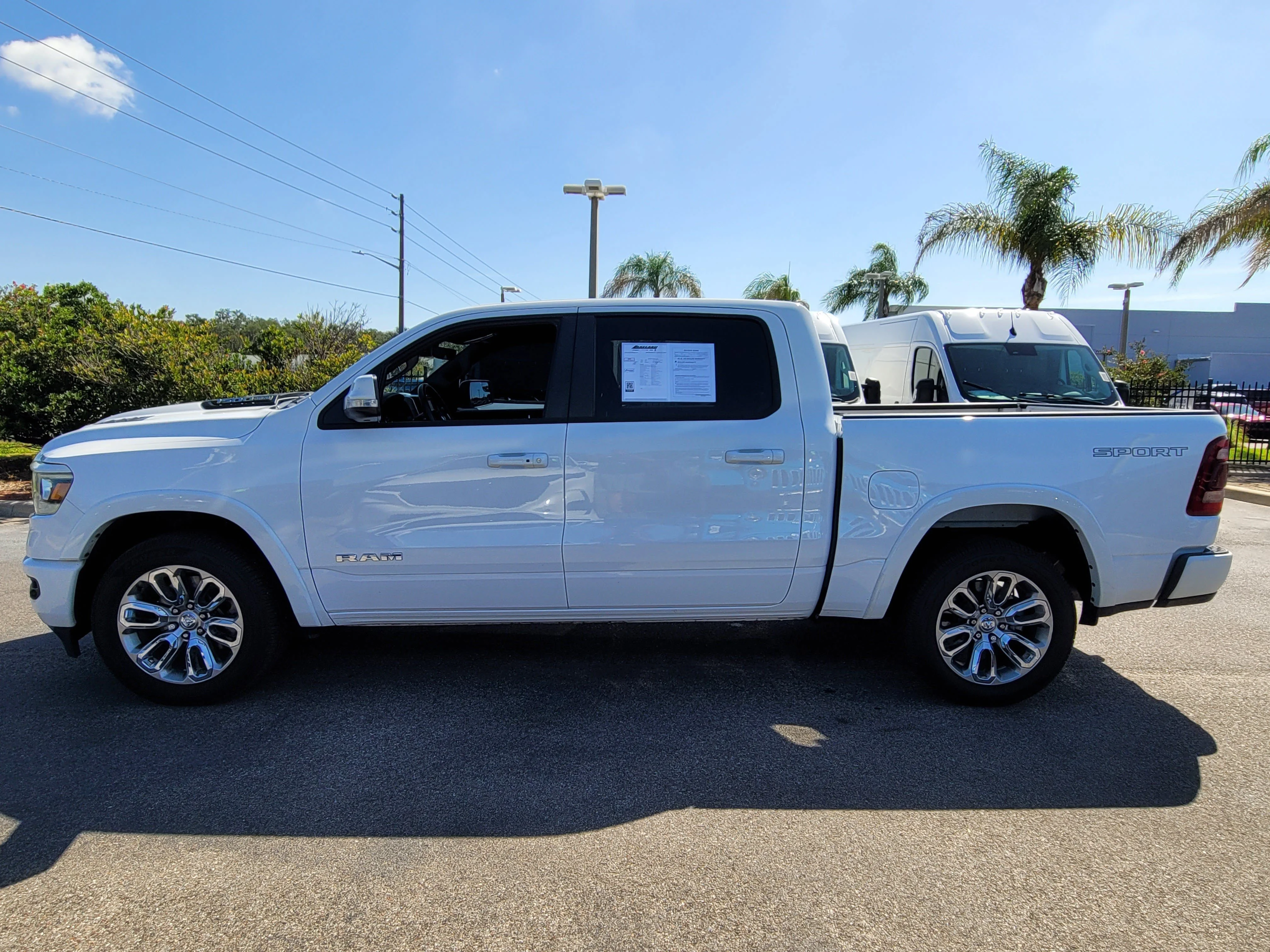 Used 2022 Bright White Clearcoat Ram Laramie image 7