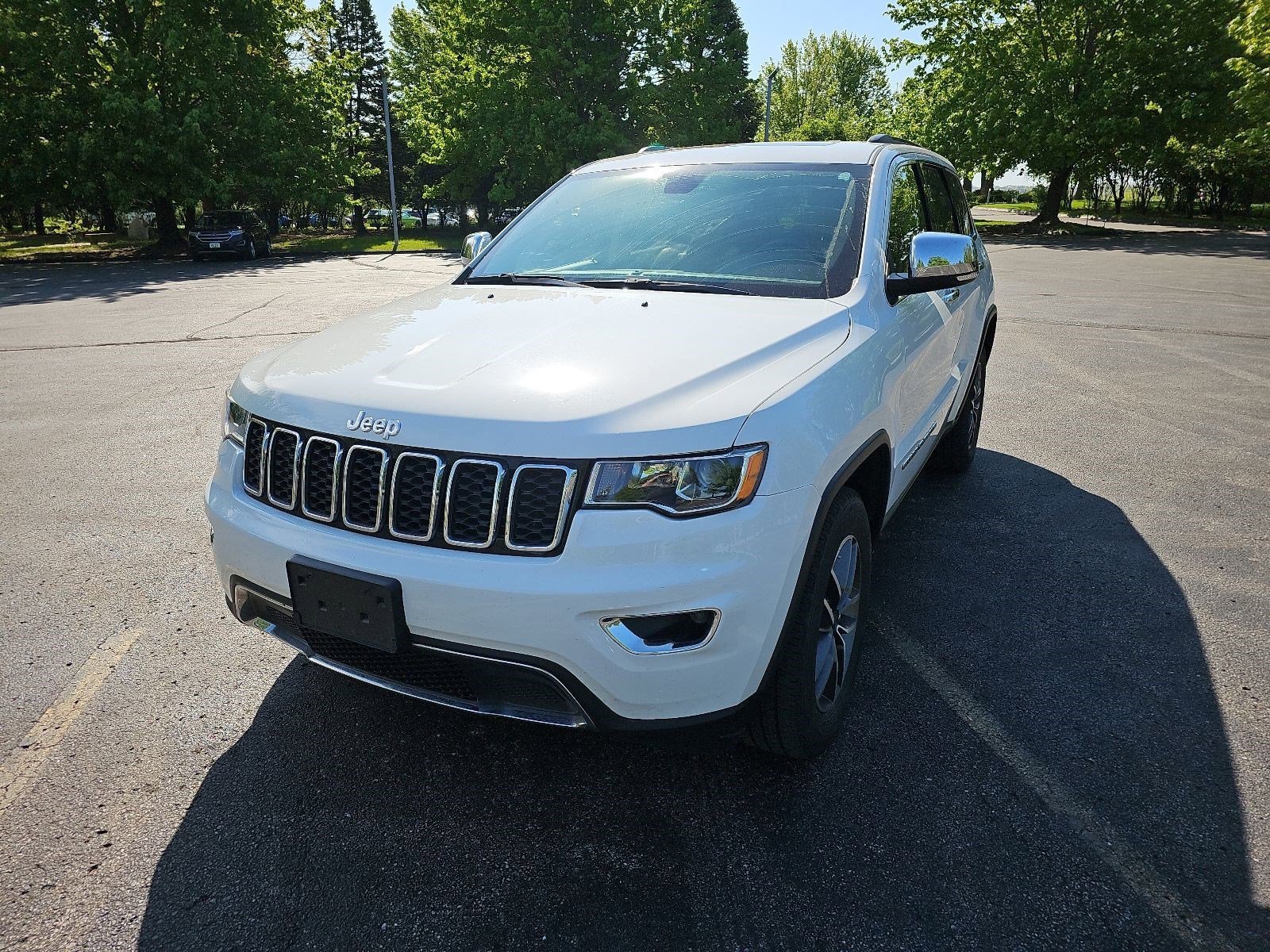 Used 2021 Bright White Clearcoat Jeep Limited image 2