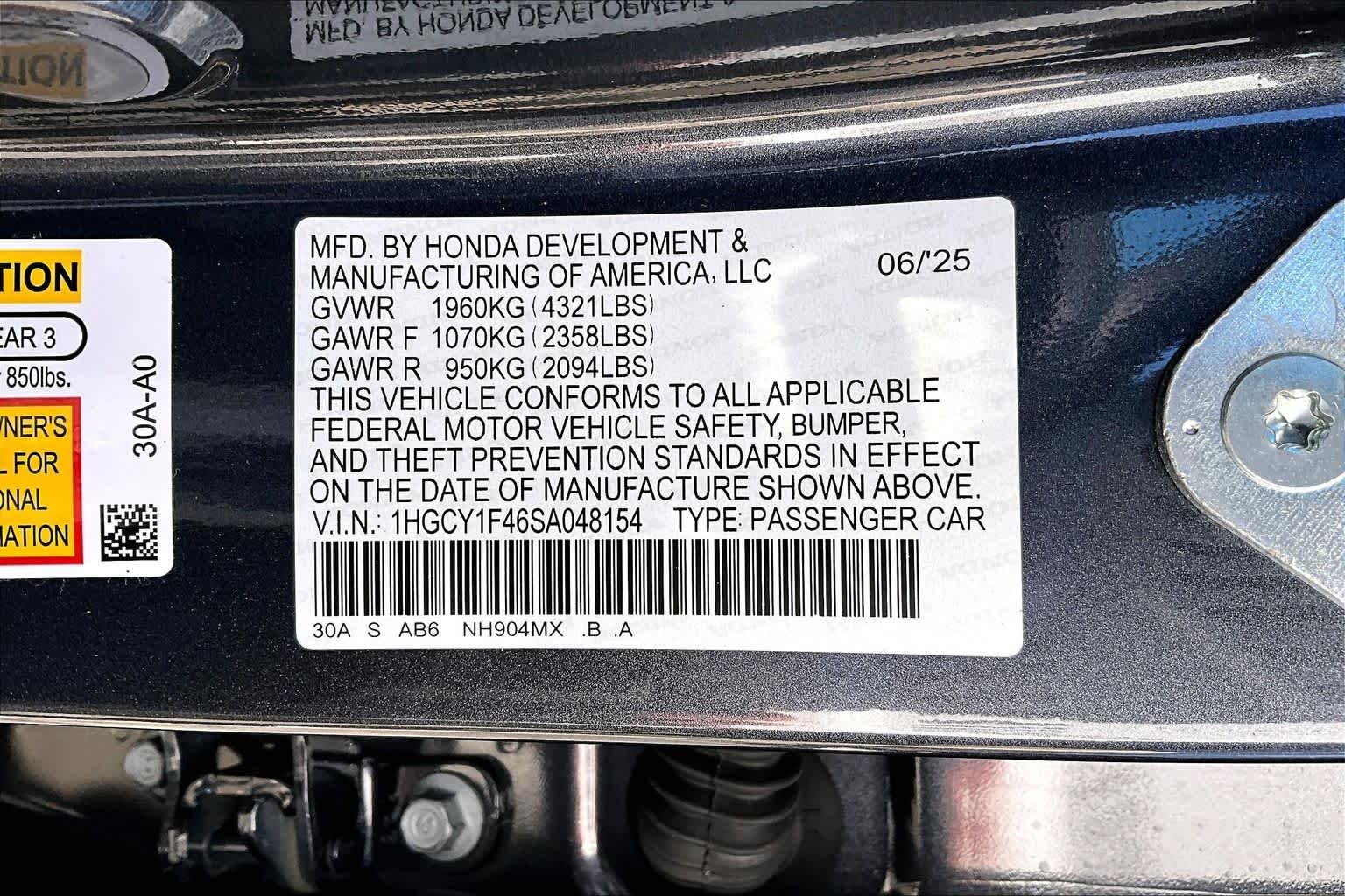 2025 Honda Accord SE - Photo 32