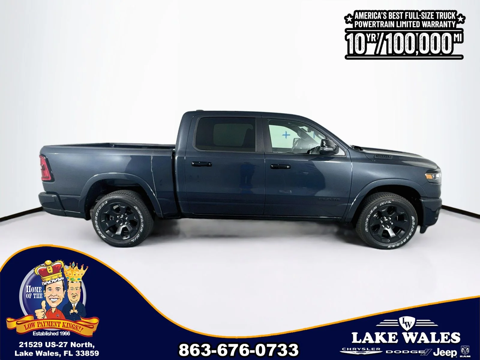 New 2026 Forged Blue Metallic Exterior Paint RAM BIG HORN image 8