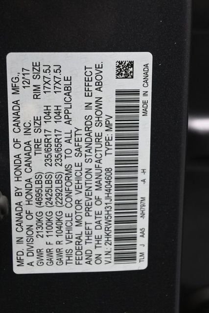 Used 2018 Crystal Black Pearl Honda LX image 17