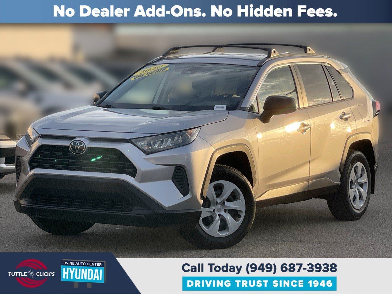 Used 2020 Silver Sky Metallic TOYOTA TRUCK LE image 1