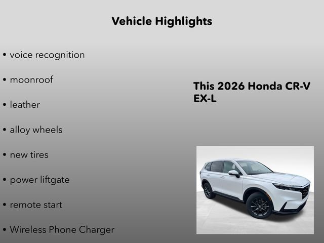 New 2026 Platinum White Pearl Honda EX-L image 15
