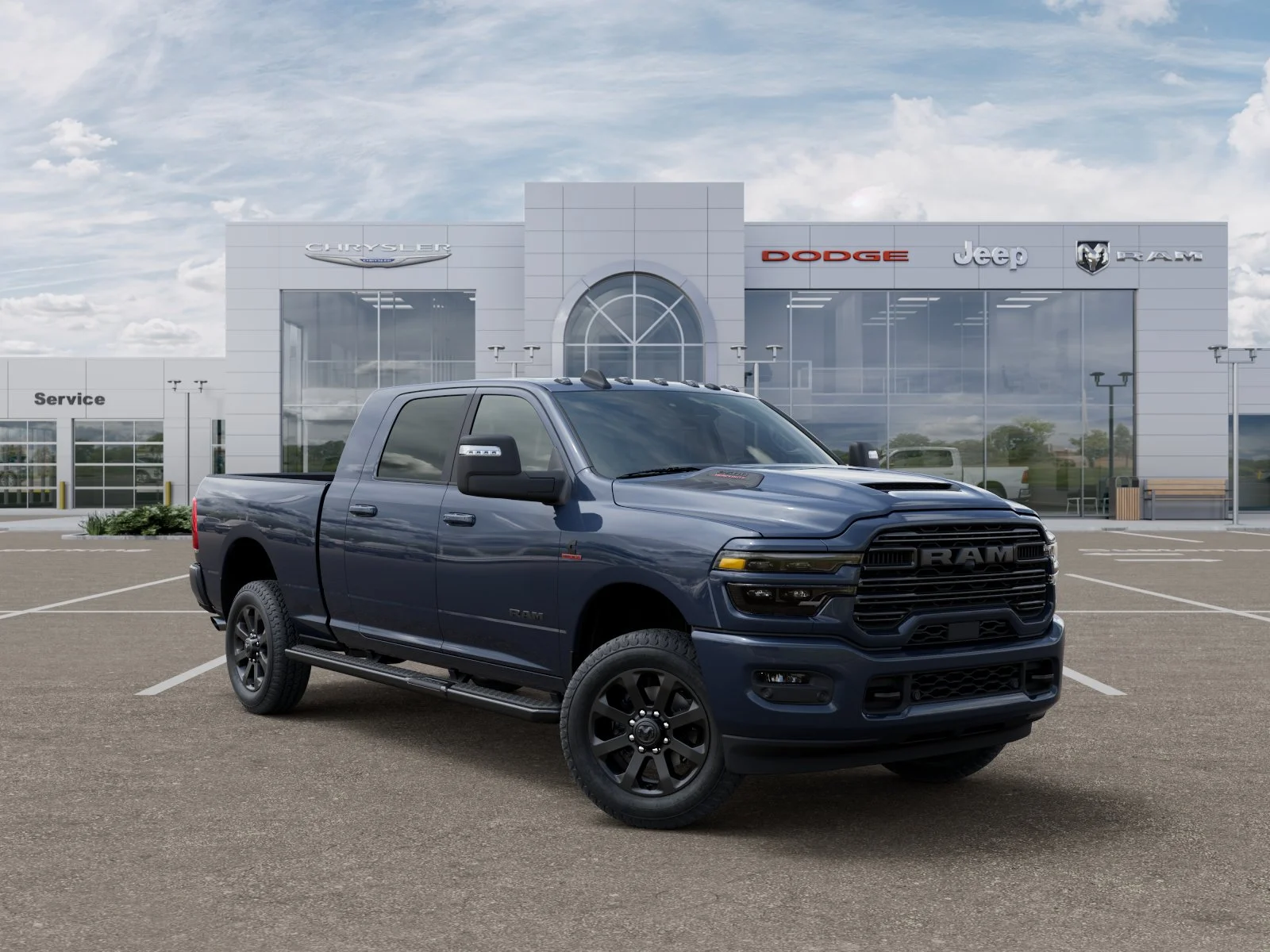 New 2026 Forged Blue Metallic Exterior Paint RAM Laramie image 48