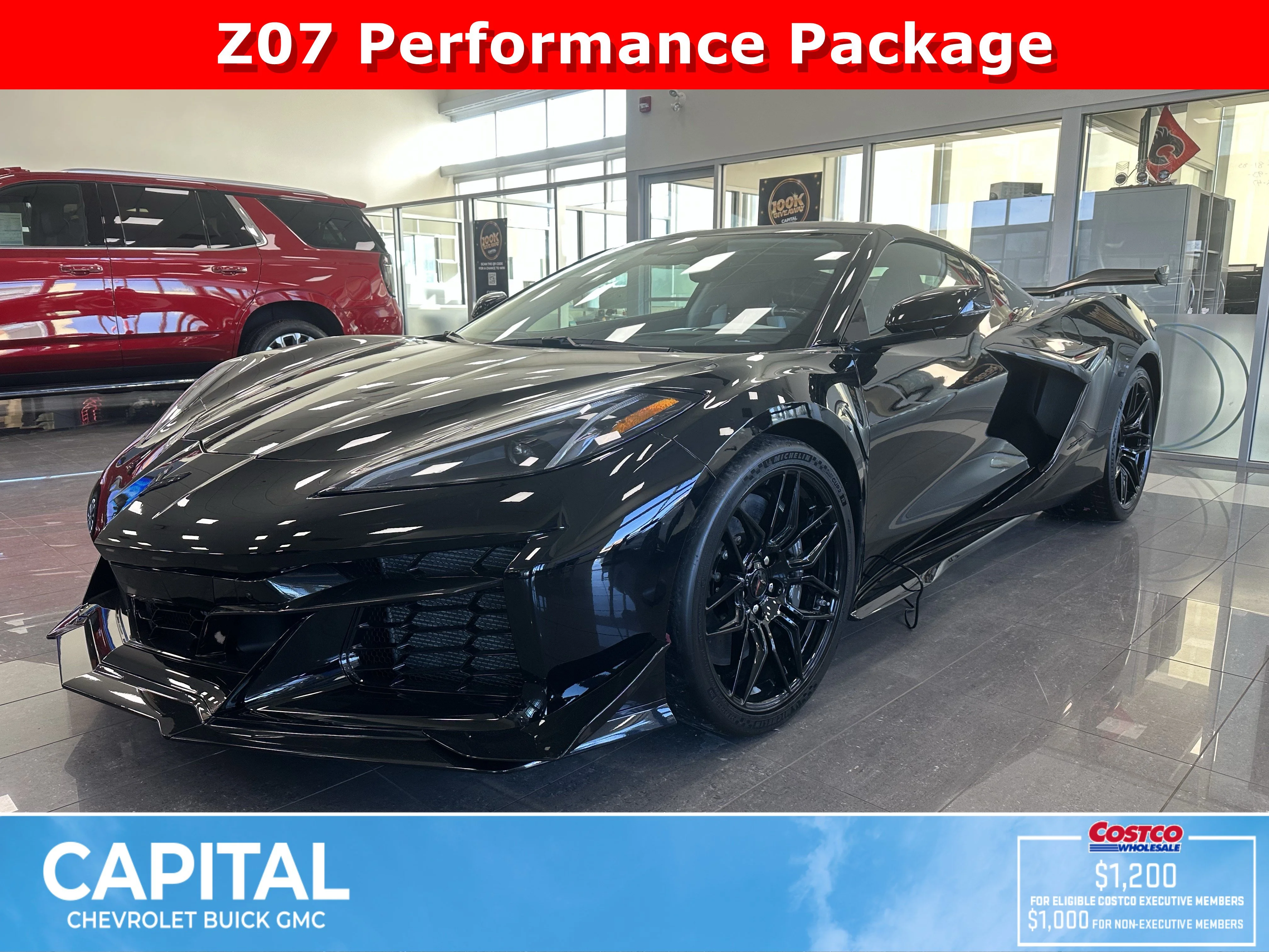 New 2026 Black Chevrolet 3LZ Z06 image 1