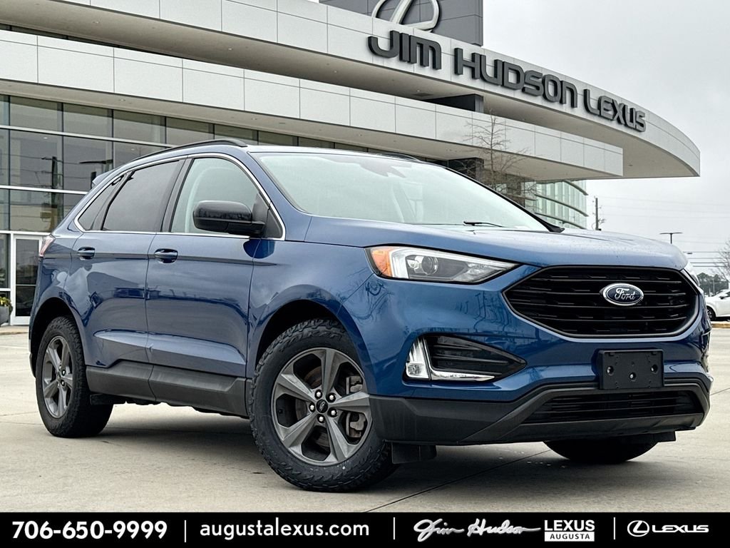 Atlas Blue Metallic 2022 Ford Edge SEL AWD SUV / Crossover All-Wheel Drive