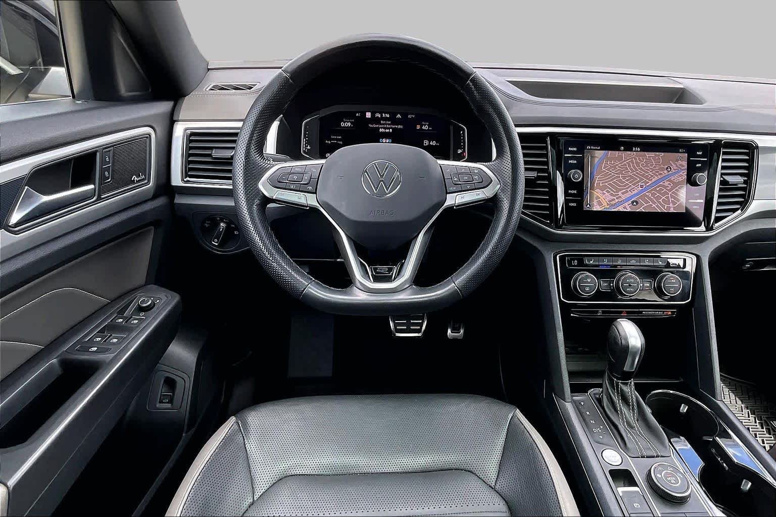 Used 2023 Deep Black Pearl Volkswagen 3.6L V6 SEL Premium R-Line image 9
