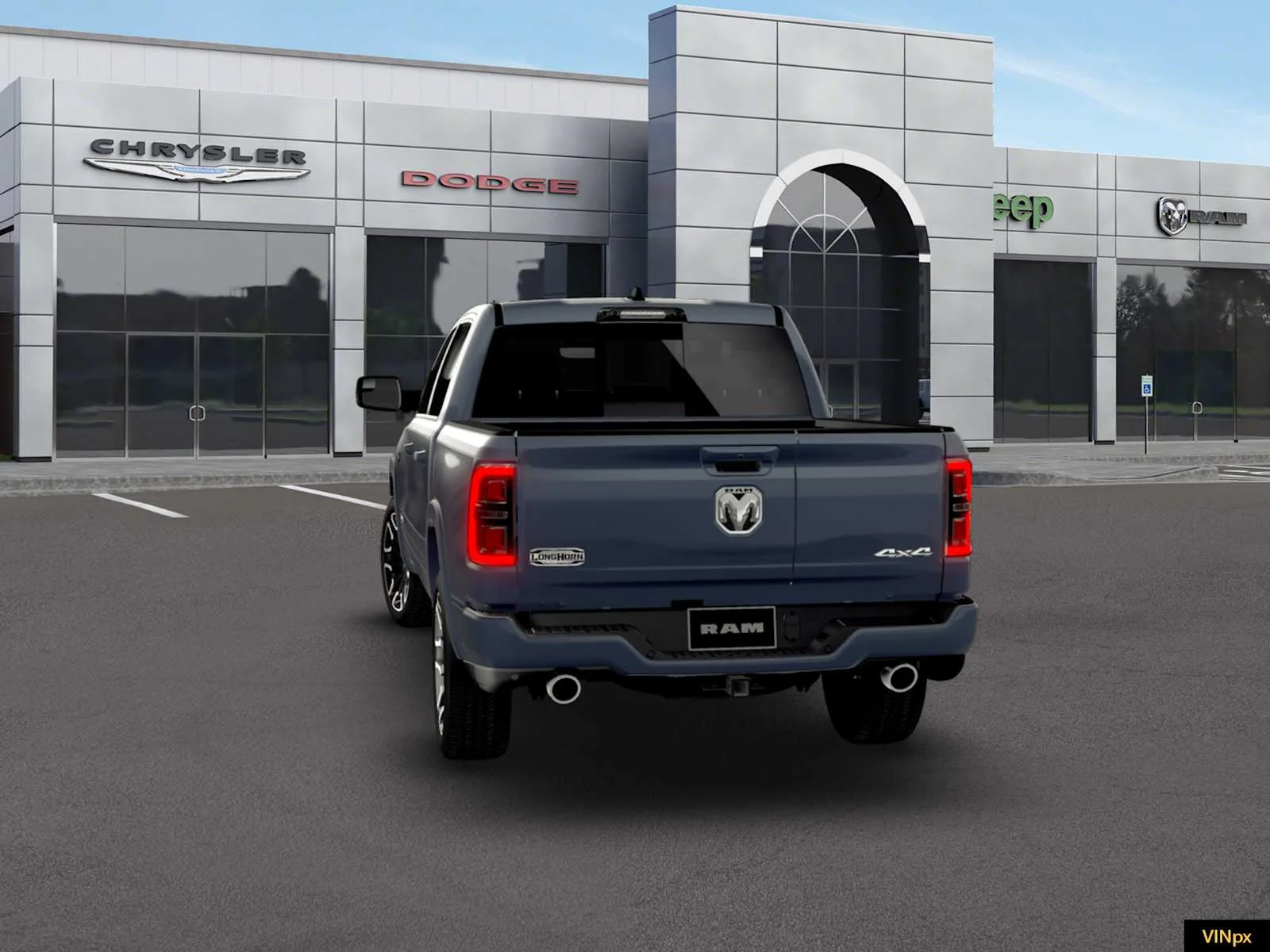 New 2026 Forged Blue Metallic Exterior Paint RAM Longhorn image 13