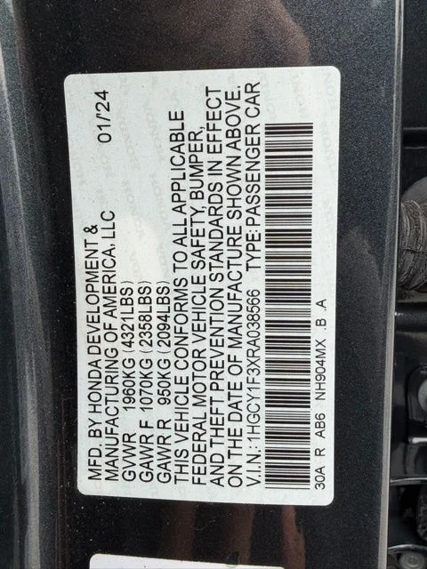 Used 2024 Gray Honda EX image 31