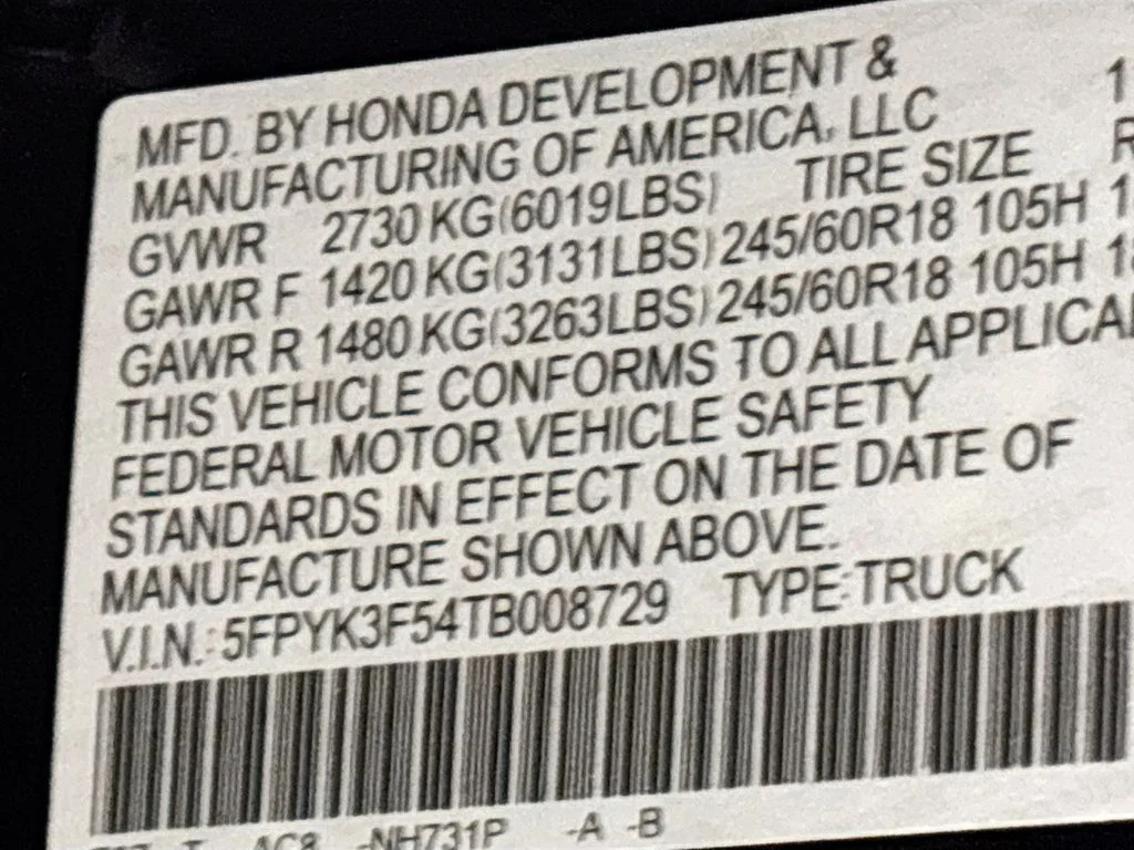New 2026 Crystal Black Pearl Honda RTL image 25