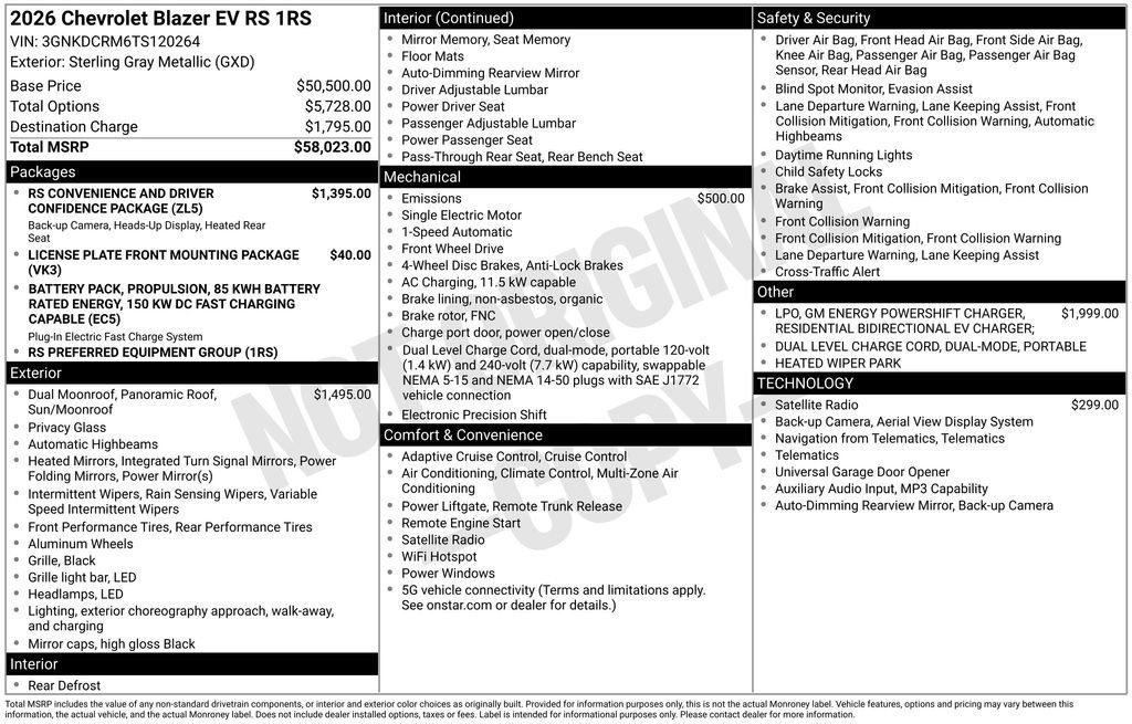 2026 Chevrolet Blazer EV RS - Photo 7