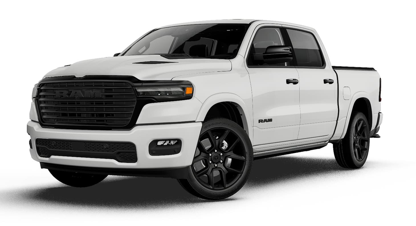 New 2027 Bright White Clear-Coat Exterior Paint RAM LARAMIE image 1
