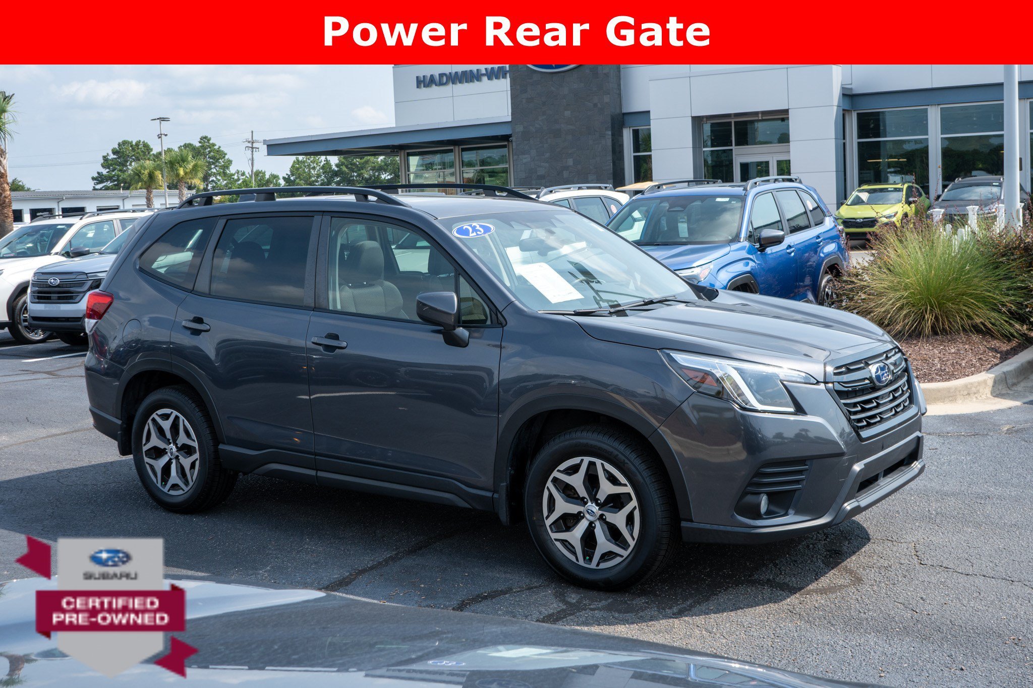 Used 2023 Magnetite Gray Metallic Subaru Premium image 1