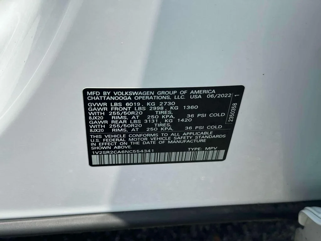 2022 Volkswagen Atlas SEL R-Line Black - Photo 31
