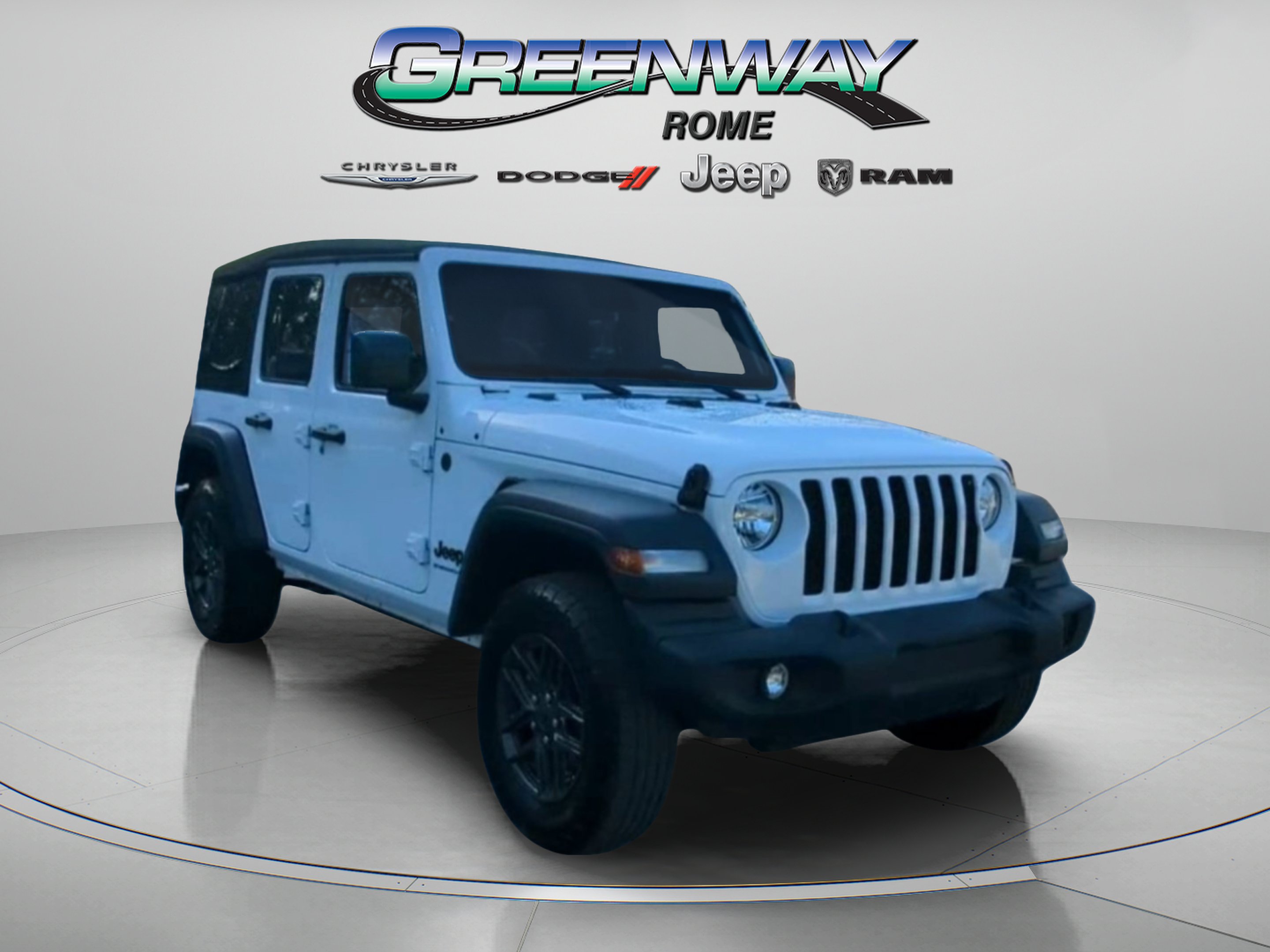 Used 2024 Bright White Clearcoat Jeep Sport S image 3