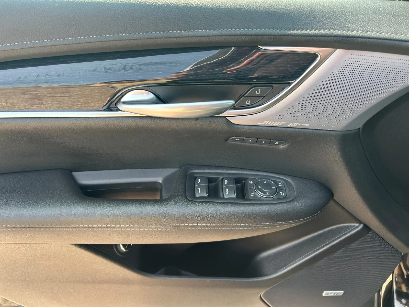 Certified Used 2025 STELLAR BLACK METALLIC Cadillac AWD Premium Luxury Leather Sunroof Nav image 17