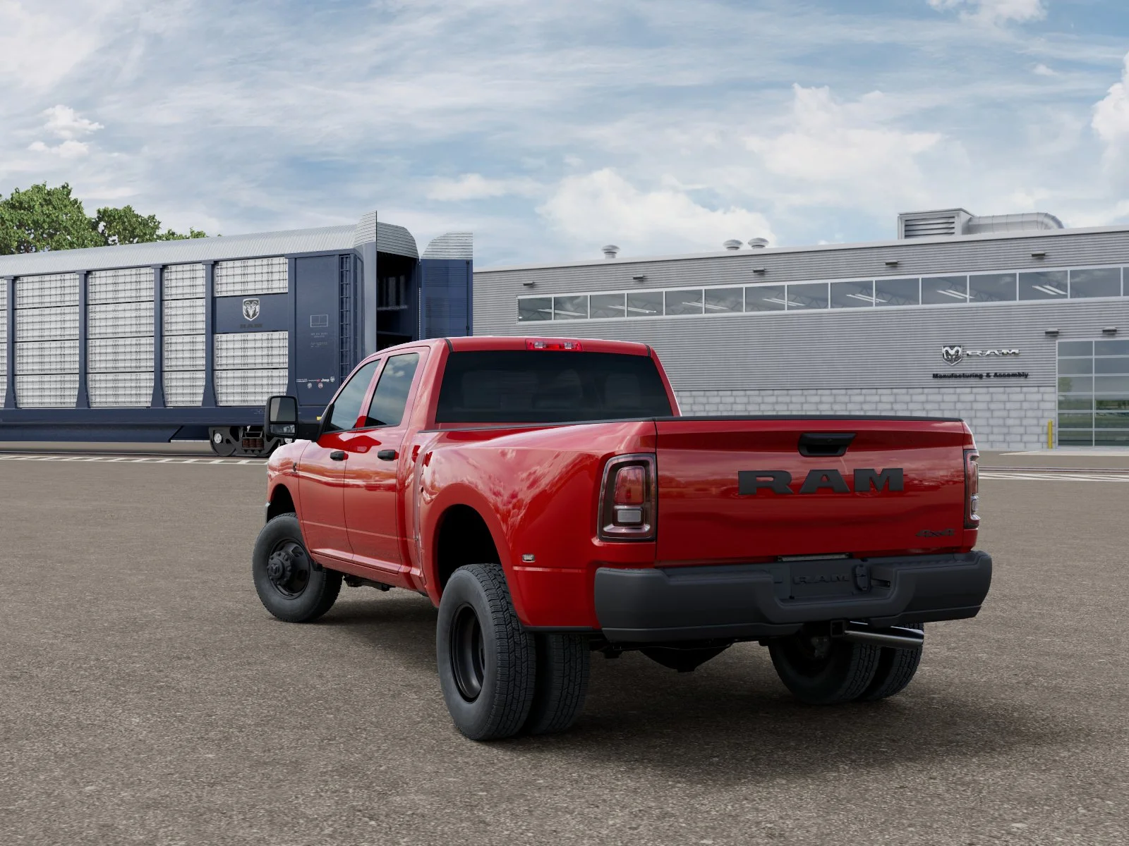 New 2026 Flame Red Clear-Coat Exterior Paint RAM Tradesman image 29