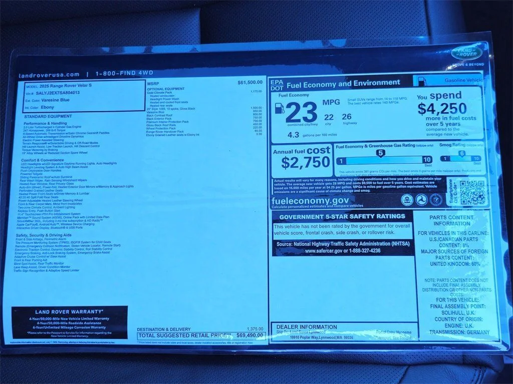 New 2025 Varesine Blue LAND ROVER S image 36