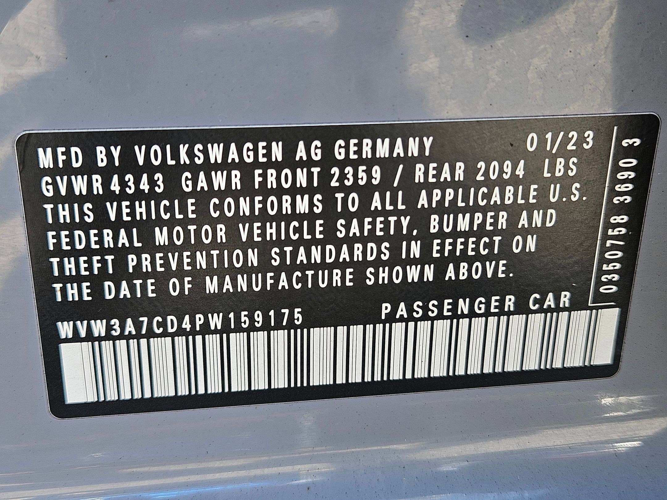 Used 2023 Moonstone Gray Volkswagen SE image 33