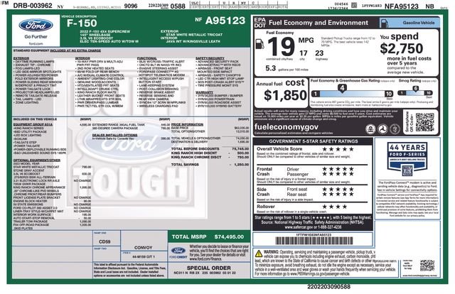 Used 2022 Gray Ford King Ranch image 9