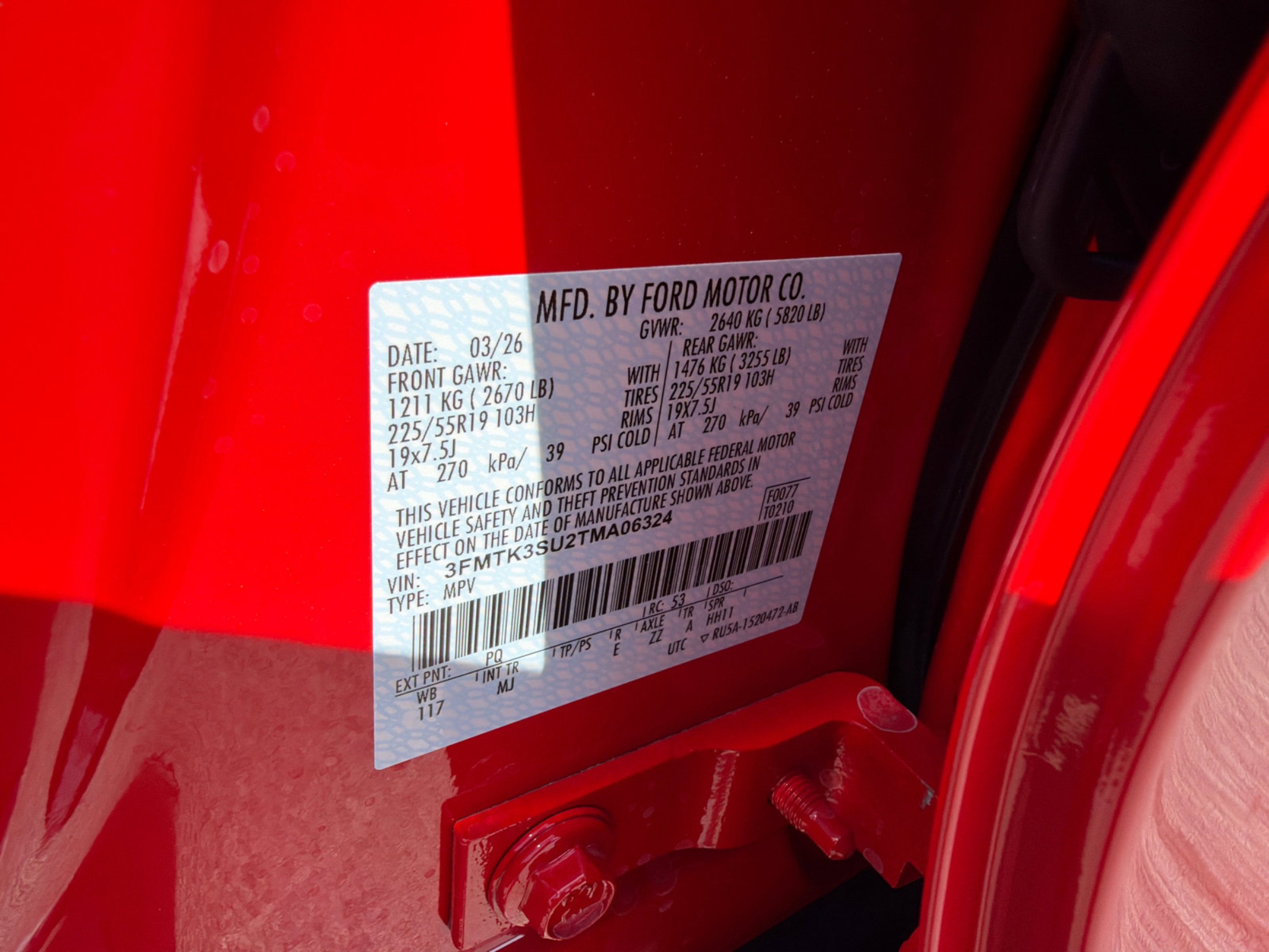 New 2026 Race Red Ford Premium image 34