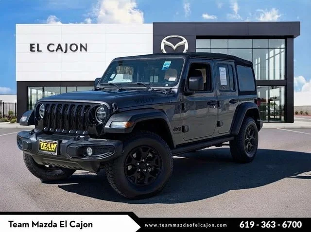 Used 2021 Gray Jeep Unlimited Willys image 37