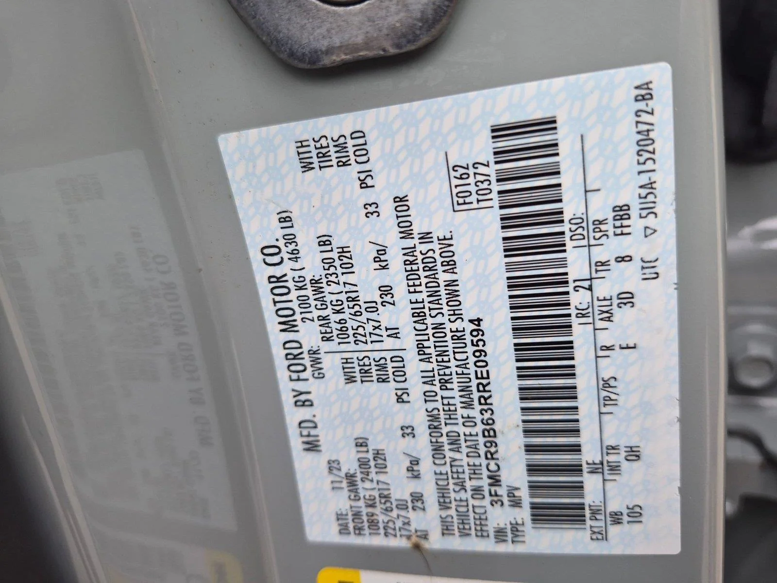 Used 2024 Cactus Gray FORD  image 34