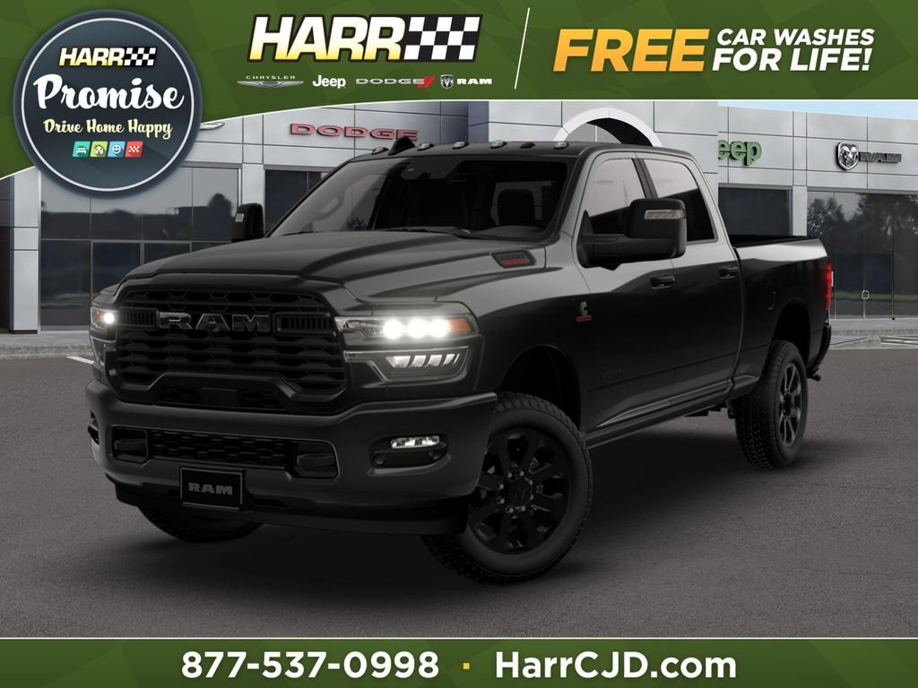 New 2026 Diamond Black Crystal Pearl-Coat Exterior Paint RAM Big Horn image 1