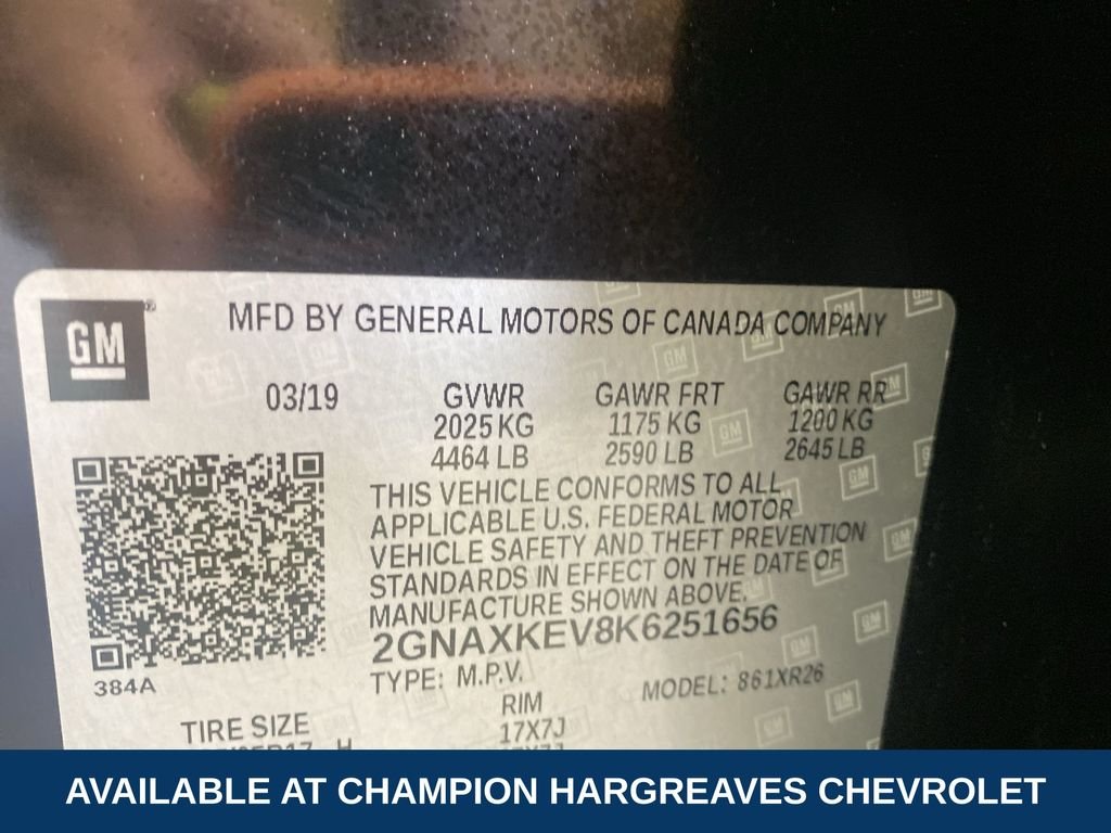 Used 2019 Black Metallic Chevrolet LT image 42