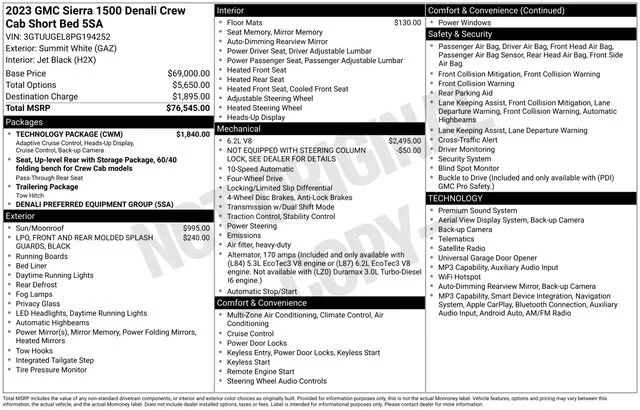 Used 2023 Summit White GMC Denali image 39