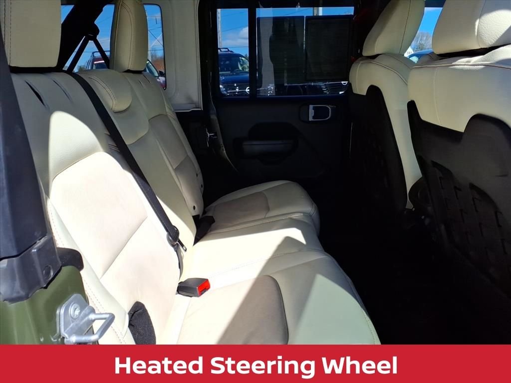 Used 2021 Sarge Green Clearcoat Jeep Unlimited Rubicon w/cold weather pkg, safety group & hard top image 30